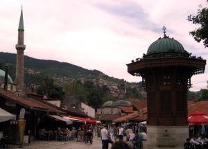 Pigeon Square in Sarajevo 